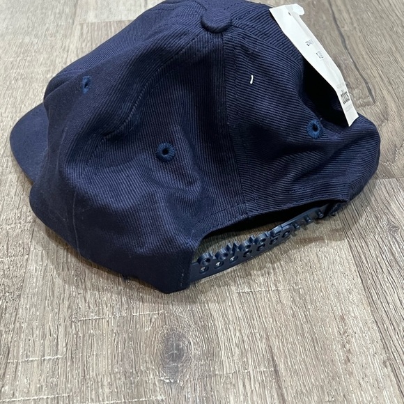 NWT Deadstock vintage Adidas new old stock NOS Men’s Snap Back Navy Hat - Picture 4 of 5